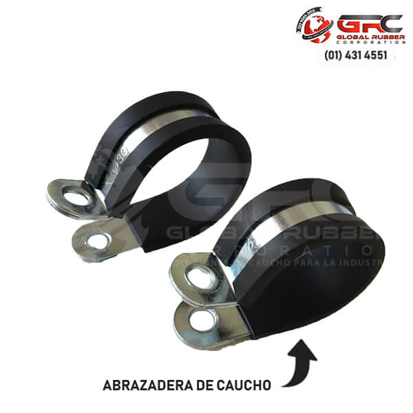 Nuestros perfiles para abrazaderas son elaborados a base de caucho natural de primer uso o nitrilo , contamos con gran variedad de modelos y medidas . Son utilizados para el aislamiento de flejes de acero, zunchos y abrazaderas.