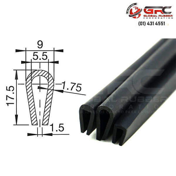 Nuestros perfiles tipo U son utilizadas para cubrir superficies cortantes, tanto láminas metálicas, vidrio o cualquier otro elemento con aristas. Contamos con una variedad de modelos y podemos fabricar medidas según requerimiento o plano.