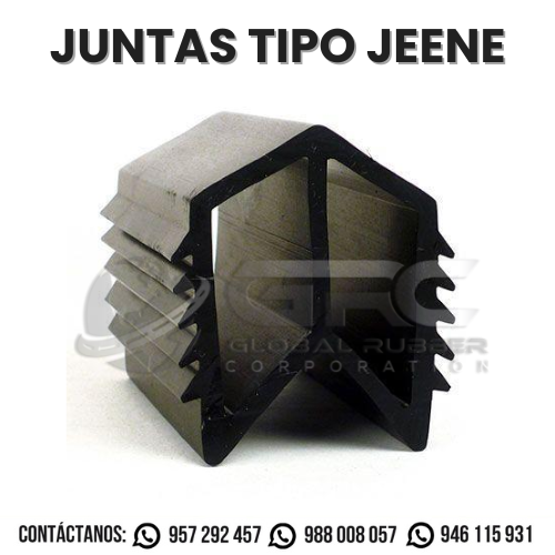 Perfil de caucho tipo Jeene para ingeniería