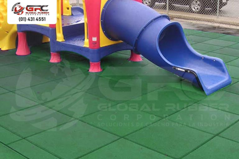 Baldosas de caucho de colores para parques infantiles y zonas de juego