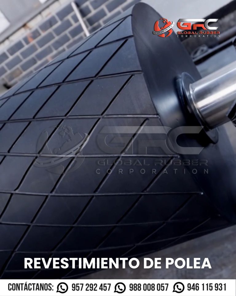 Revestimiento tipo Diamante para Poleas – Global Rubber Perú