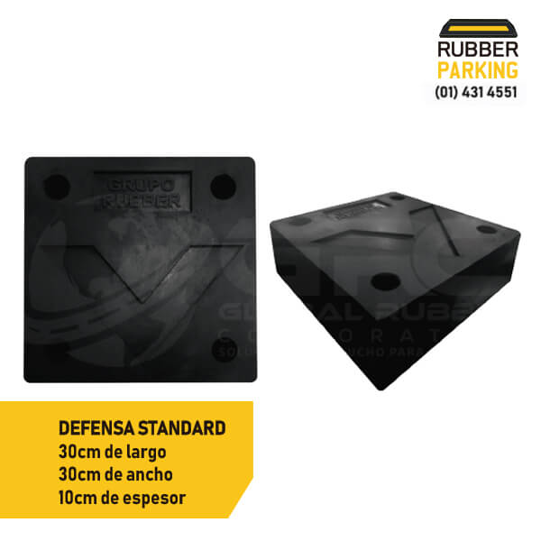 Nuestras Defensas de Caucho Standard están elaboradas a base de caucho Natural y EPDM. Son útiles para evitar que los vehículos golpeen a zonas de descarga o hangares, evitando el daño de estructuras.