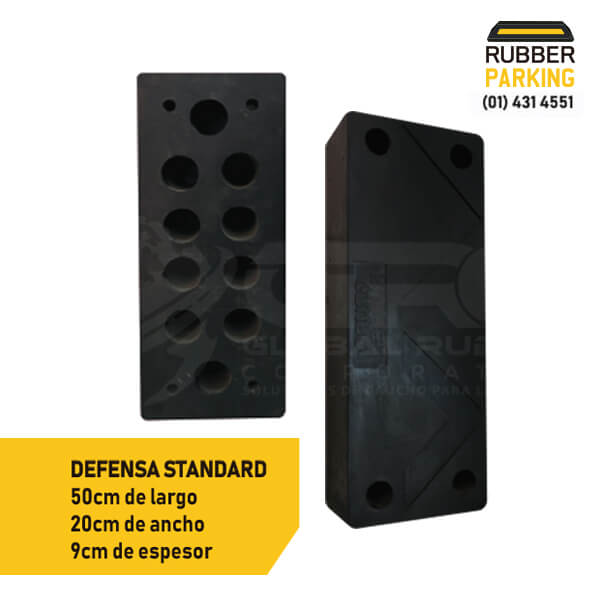 Nuestras Defensas de Caucho Standard están elaboradas a base de caucho Natural y EPDM. Son útiles para evitar que los vehículos golpeen a zonas de descarga o hangares, evitando el daño de estructuras.