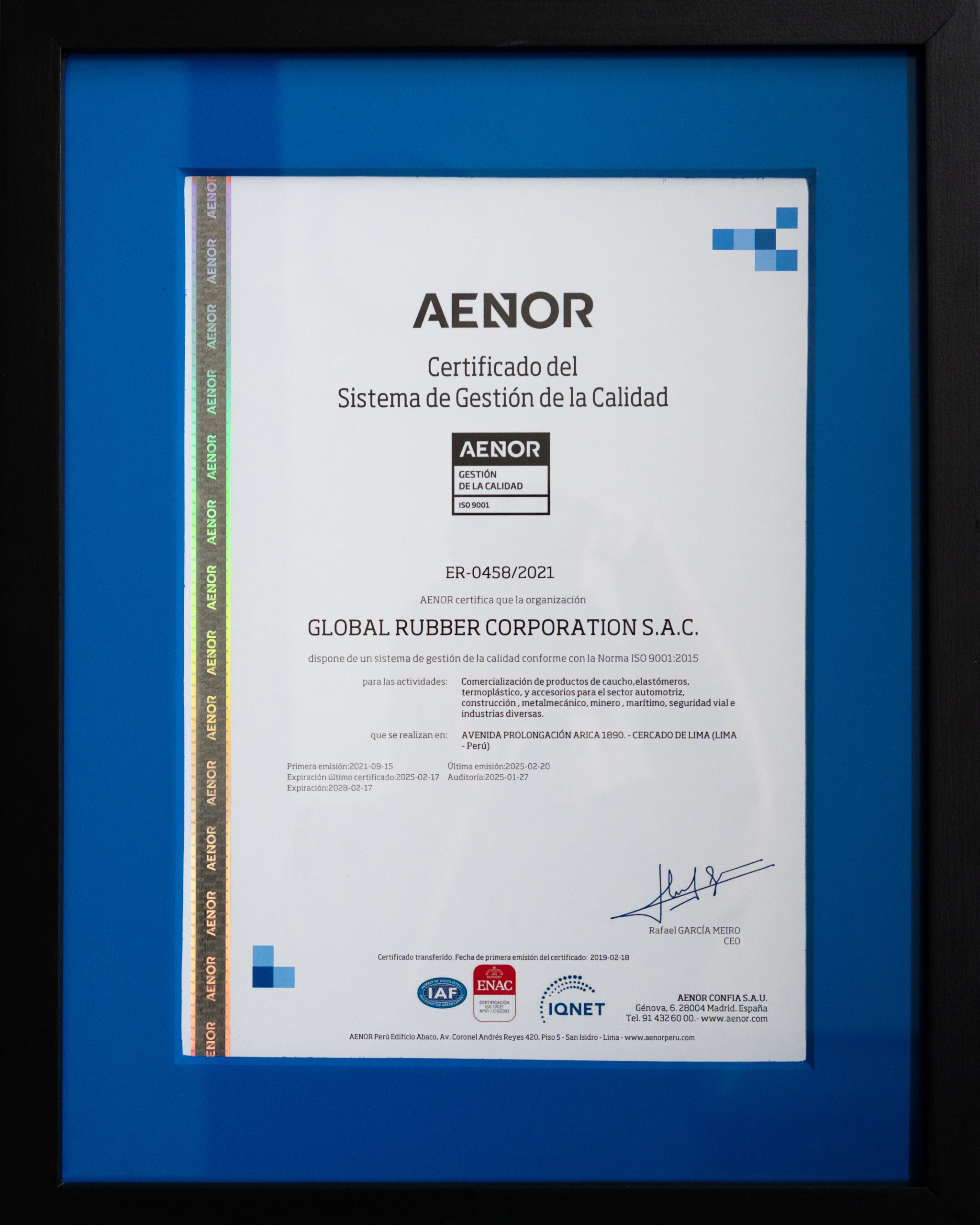Gestión de la Calidad ISO 9001:2015