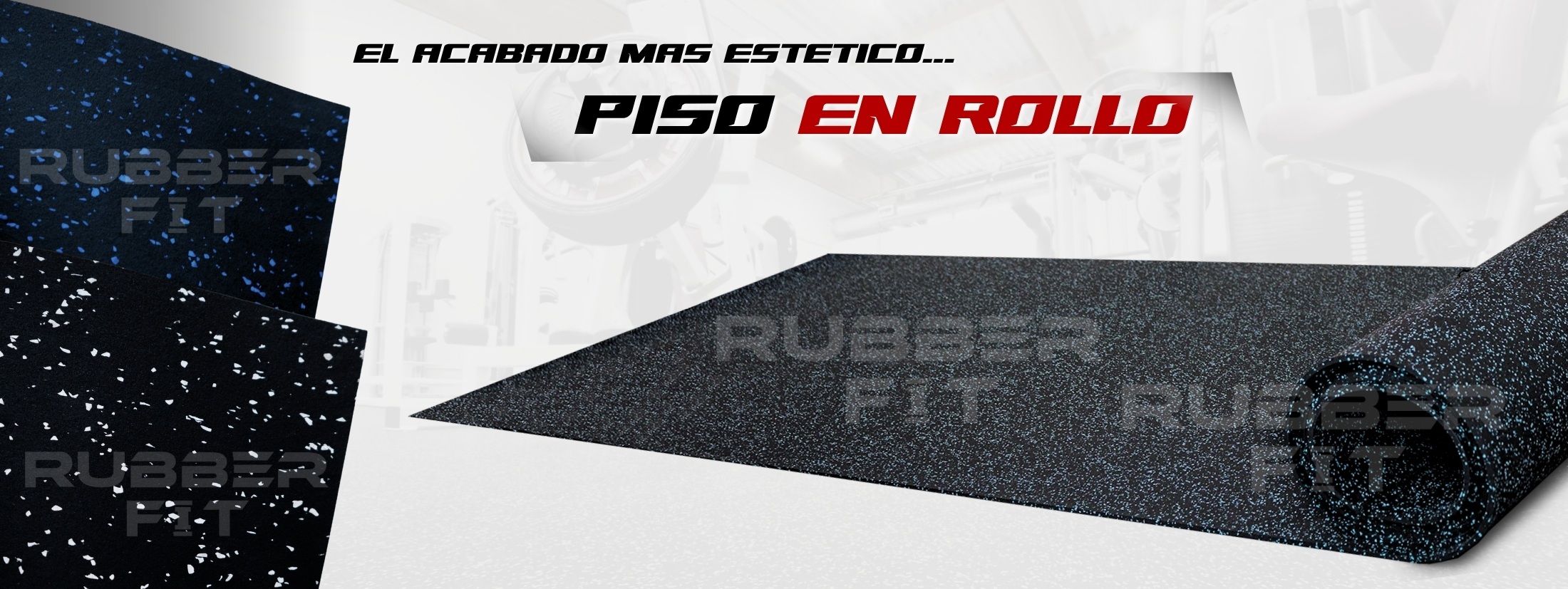 Piso en rollo para gimnasio