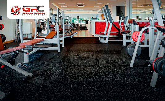 Piso de caucho para gimnasio