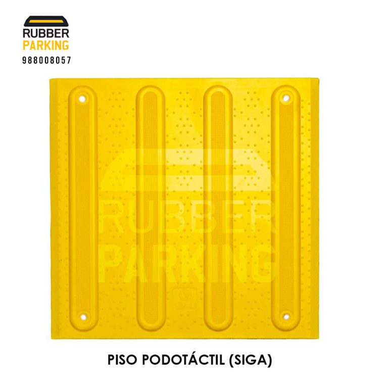 Piso podotáctil modelo Siga 30x30 cm