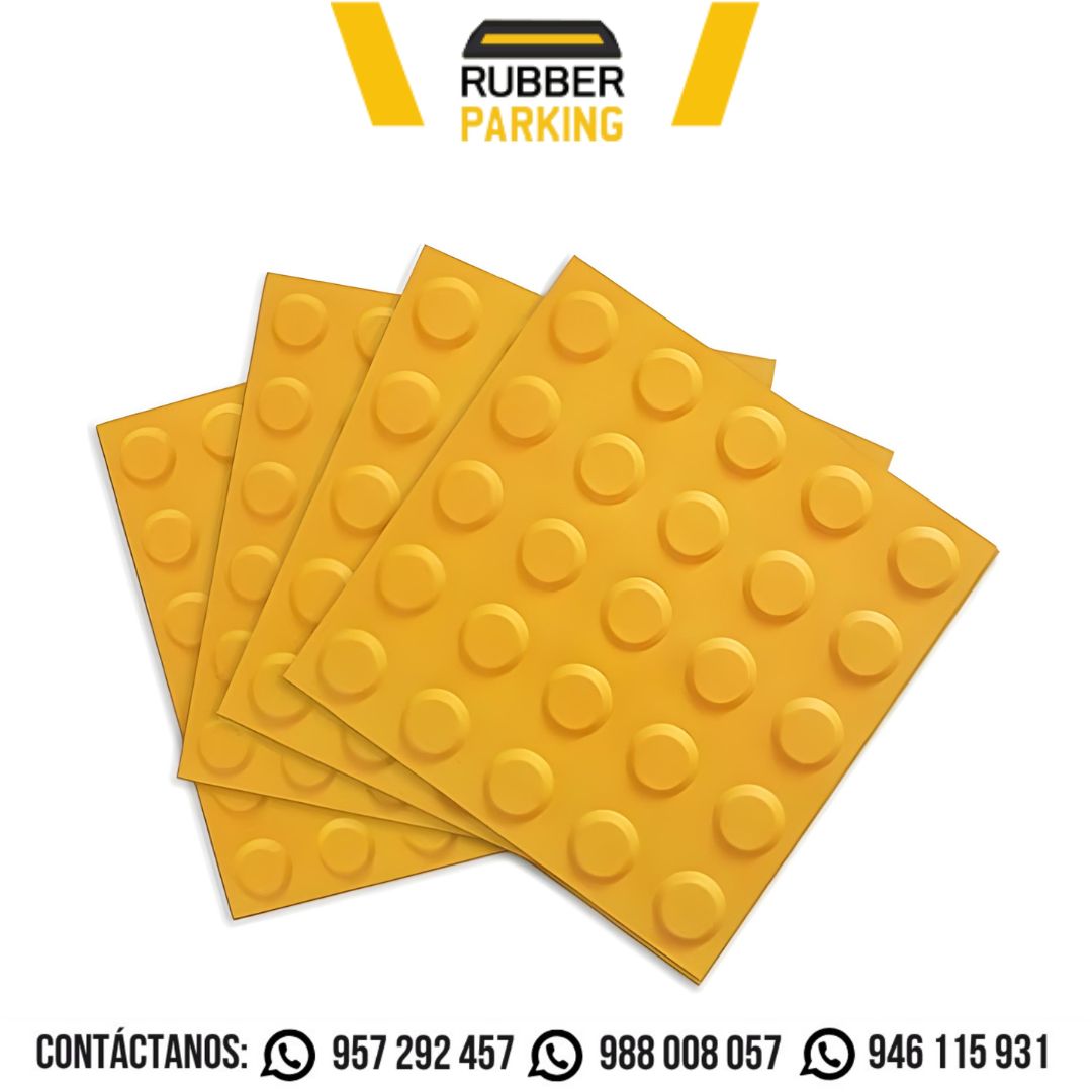 Baldosa podotáctil de PVC de 30 x 30 cm color amarillo
