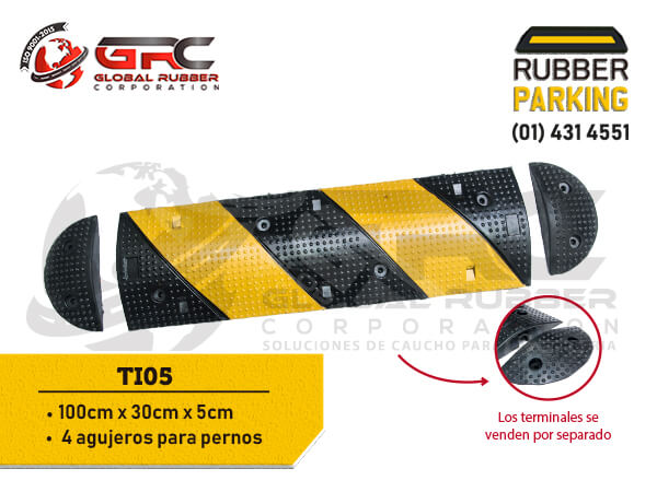 ROMPEMUELLE DE CAUCHO / REDUCTOR DE VELOCIDAD