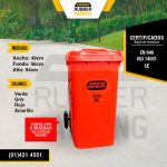 Tacho de basura 120 litros