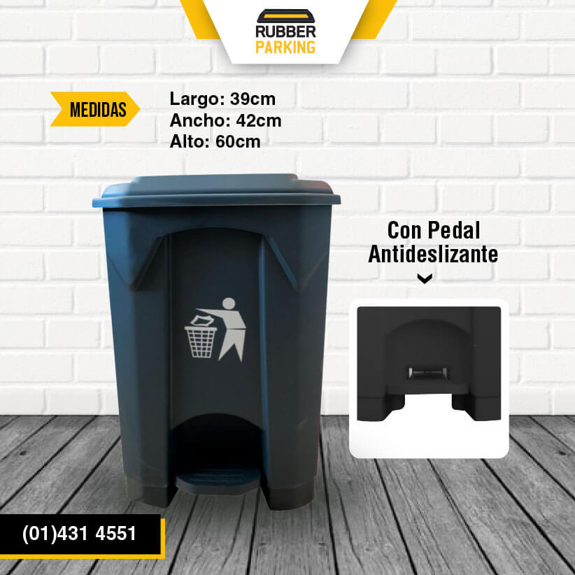Tacho de Basura 50 litros con pedal