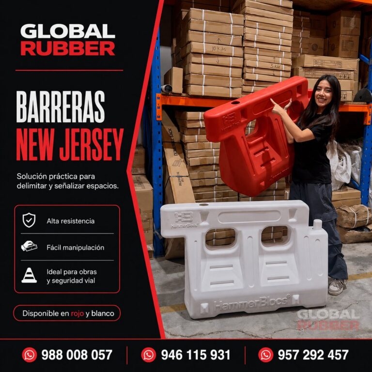 Barrera New Jersey de polietileno HDPE