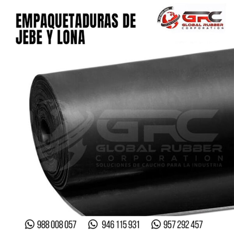 Rollo de empaquetadura de jebe negro de 1 metro de ancho para uso industrial