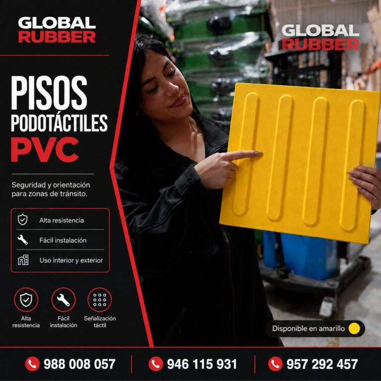 Piso Podotáctil de PVC 30×30 cm