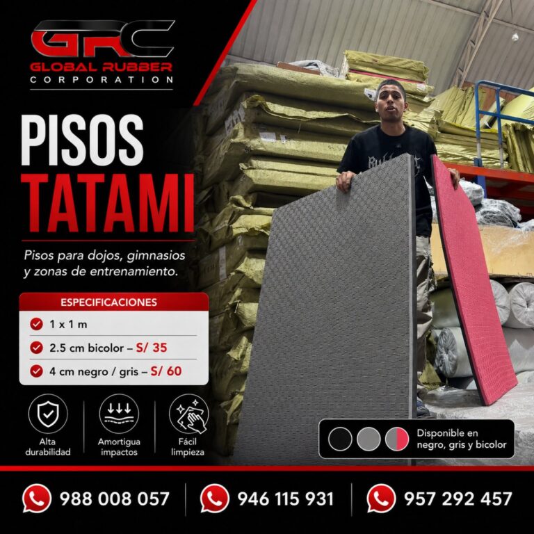 Pisos tatami de goma EVA de 1 x 1 m