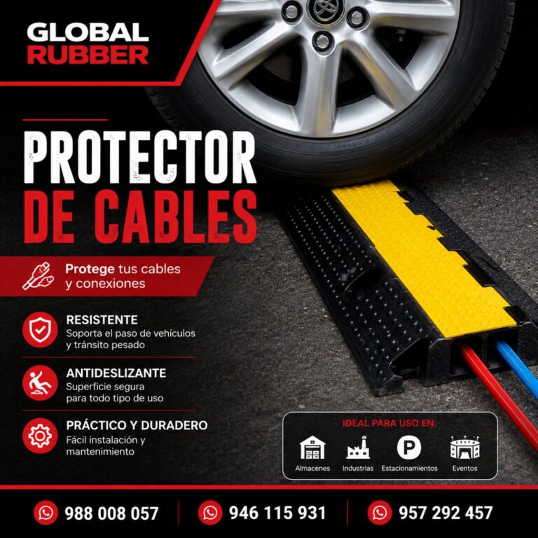 Protector de Cables de Caucho | 2 a 5 Vías