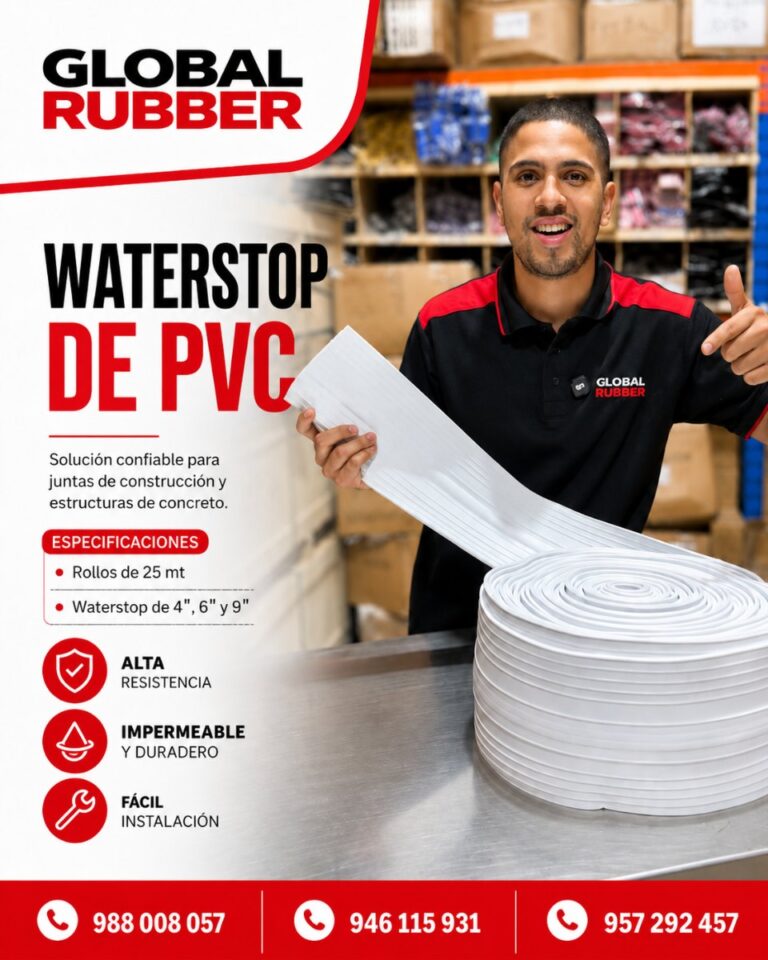 Rollos de waterstop de PVC de 25 metros