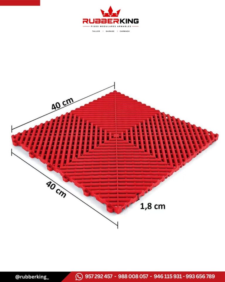 Loseta de polipropileno ventilada de 40 x 40 x 1.8 cm